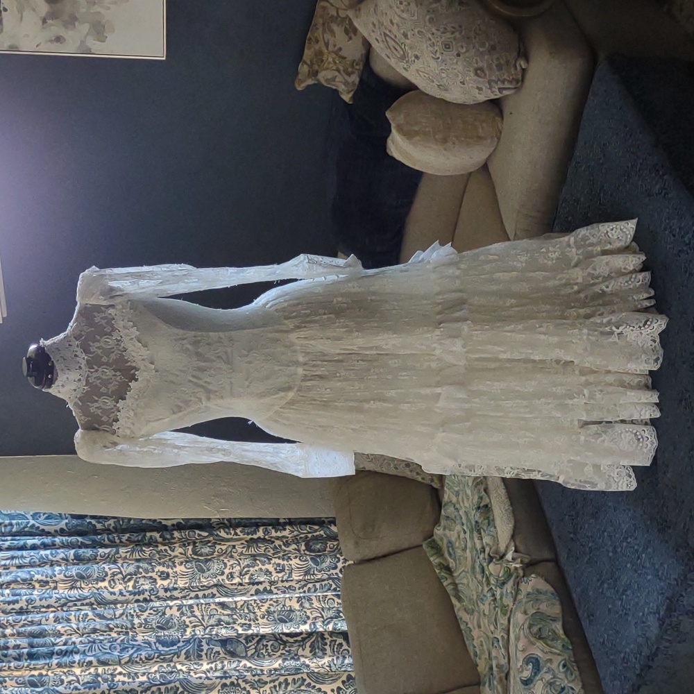 Vintage Jessica McClintock Victoriania Lace Wedding Gown